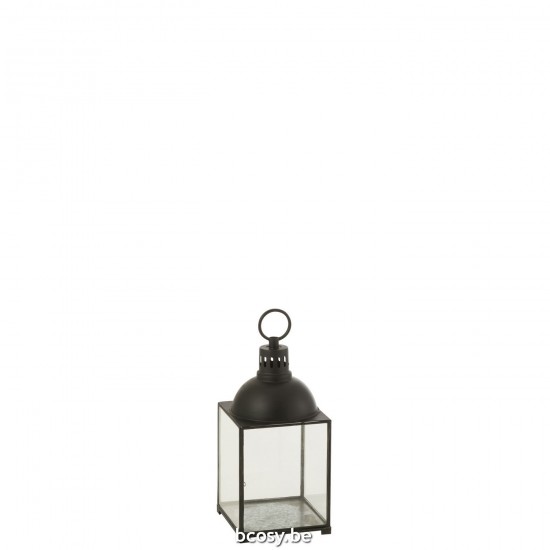 Jline Laterne Hagrid Glas Eisen Schwarz Small lanternen.