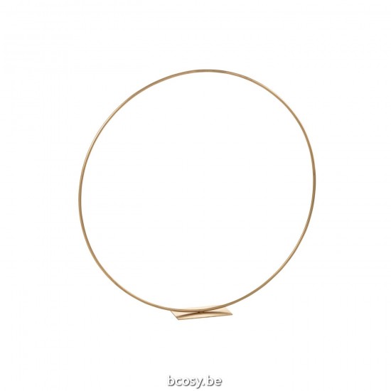 J Line Anello Decorativo Con Piede Metallo Oro Large Anillo Decorativo Sobre Pie Metal Oro Large.