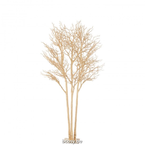 J Line Albero Rami Nudi 3 Tronchi Oro Árbol Ramas Desnudas 3 Troncos Oro.