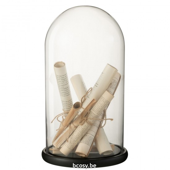 J Line 37057 Animali stolp met object Cloches en verre Glasstolp Decorations stolp met object Decorazione Glasstolpen cloche .