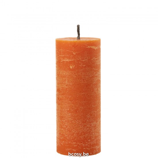 J Line Outdoor Candle Pillar Paraffin Orange Large 45Hours candles.