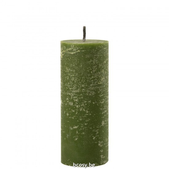 J Line Outdoor Candle Pillar Paraffin Green Large 45Hours candles.