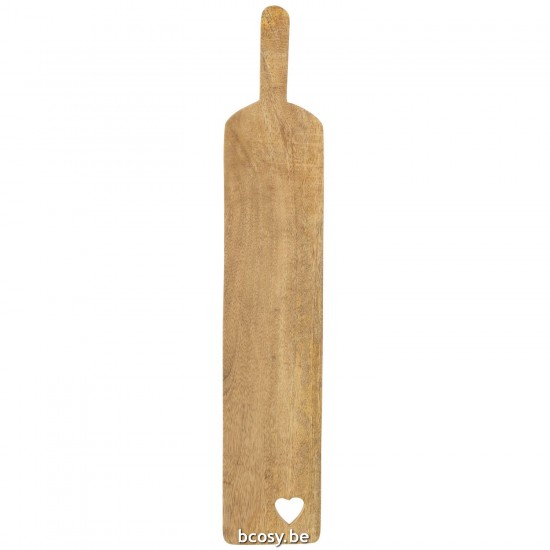 J Line Tagliere Rettangolare Cuore Legno Di Mango Large Tabla De Cortar Rectángular Corazón Mango Large.