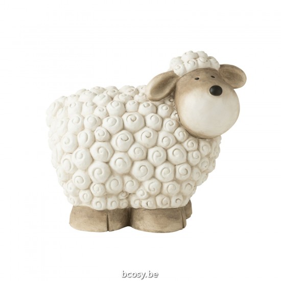 J Line 40464 Figuren Schaap Dekoration Beeld Beelden Figuras Schaapje Dier Schaapjes Decoration Decorazione Decoratie Beeldje.