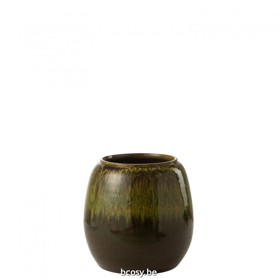J Line Flower Pot Olive Ceramic Green large vases Tall vases High vases.