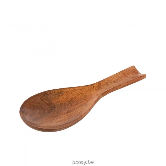 Jline Lepel Acacia Hout Donker Naturel.