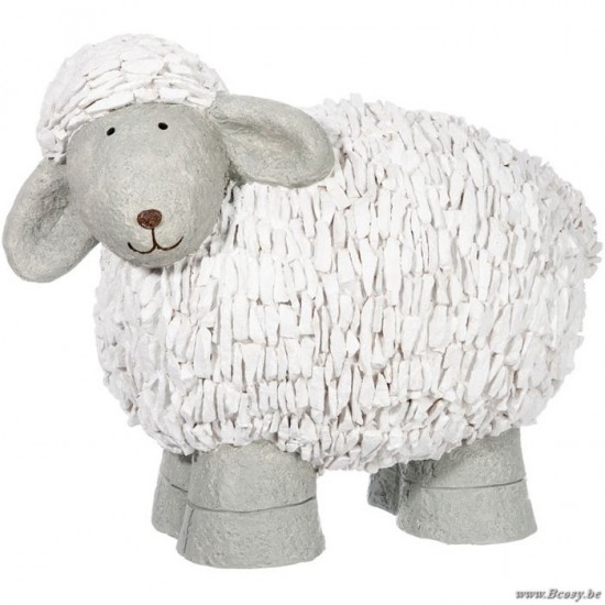 J Line Jline Sheep Poly White Grey L sheep