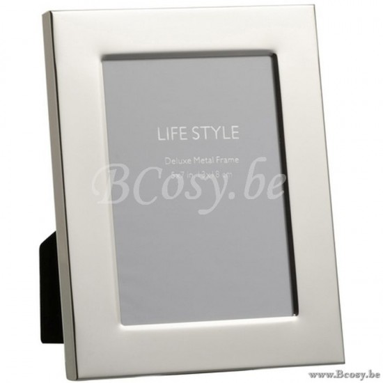 J Line Jline Photo Frame Wide Border 13X18 Metal Silver Medium photo holder picture frame holders frames