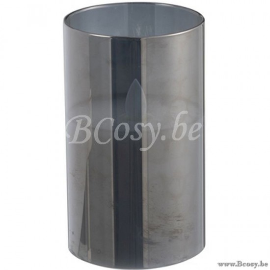 J Line Jline Lampada Led Lucida Vetro Grigio Small Lampara Led Brillante Vidrio Gris Small