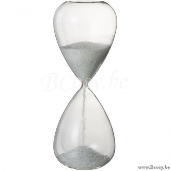 J Line Jline Hourglass Pearls Glass White Extra Large sanduhren