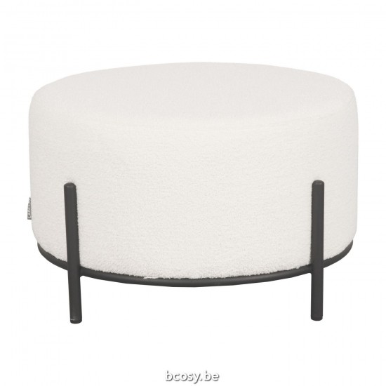 LABEL 51 Tabouret de pied Troy Ivoire.