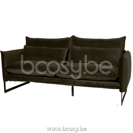 Lifestyle CANAPÉ 3 SIÈGES MILAN SEVEN HUNTER GREEN 156 B220/H88/D100