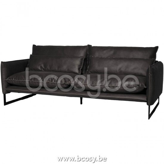 Lifestyle CANAPÉ 3 SIÈGES MILAN MERSEY GRIS 2 B220/H88/D100
