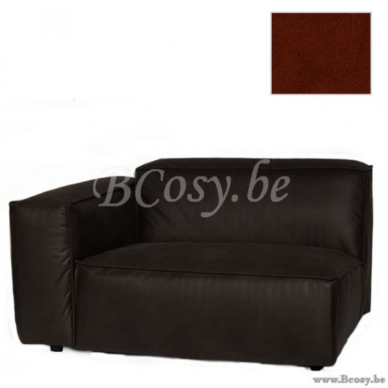 Lifestyle 1,5 SIÈGE BRAS GAUCHE VERONA SEVEN COPPER 126 B128/H75/D104