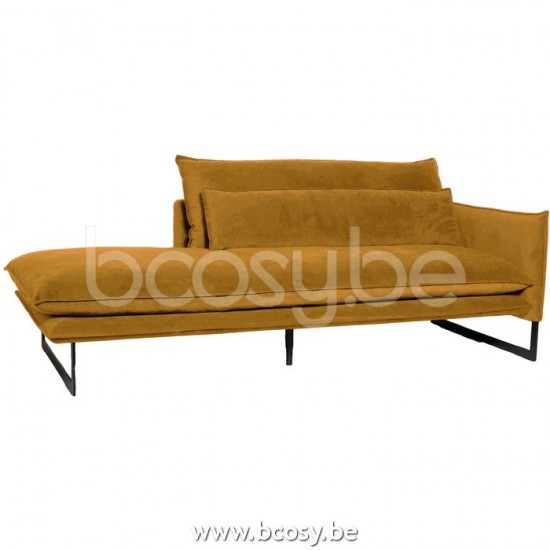 Lifestyle CHAISE LONGUE DROITE MILAN SEVEN OCRE 23 B215/H88/D100
