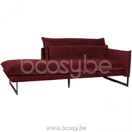 Lifestyle CHAISE LONGUE DROITE MILAN SEVEN WINE RED 39 B215/H88/D100