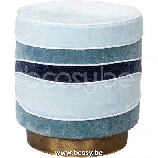 Lifestyle TABOURET GINA BLEU OMBRE Ø 40X45