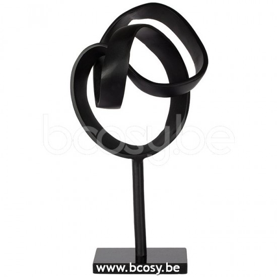 Lifestyle SCULPTURE KNOT NOIR 20x20x43 cm