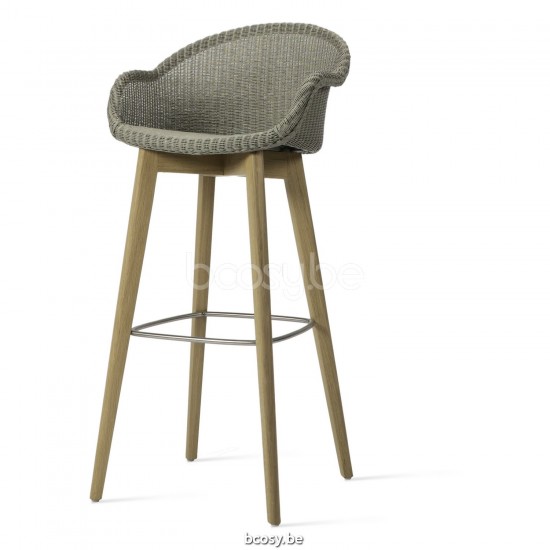 Vincent Sheppard Avril barstoelen Natuur eiken frame Nacré Lloyd Loom.