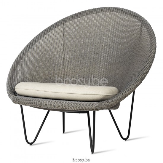 Vincent Sheppard Joe loveseats Zwart Gepoedercoat Stalen frame Nacré Lloyd Loom.