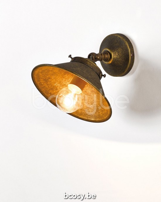 Marckdael wandlamp Billiardo-Biliardo Marckdael 0098-15-A1-AS 0098-15-A1-AS-RO Billiardo antiek brass wandlamp H 20cm VVD VDV Verlichting va.