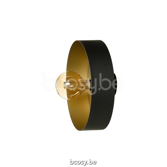 Marckdael wandlamp Oslo Marckdael 0960-PLA1-D300-BG-GLOBE-95MM-KD Contemporal zwart-goud wandlamp H max 115cm VVD VDV Verlichting van Dijck .