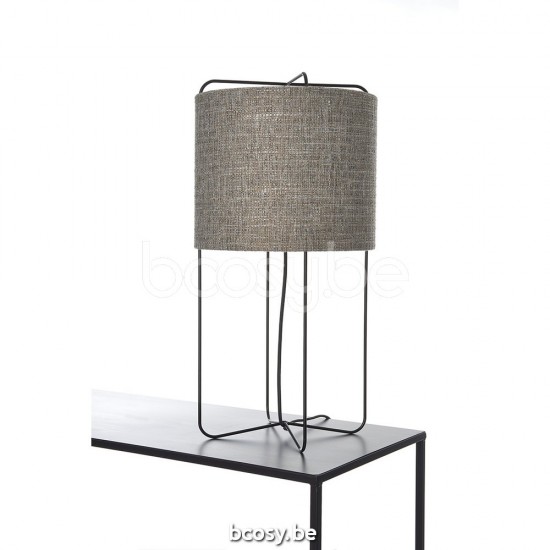 Marckdael tafellamp Framona Marckdael FRAMONA-TFL-30-60-CHRONO-CLAY Country-Living zwart tafellamp H 60cm VVD VDV Verlichting van Dijck Dyck.