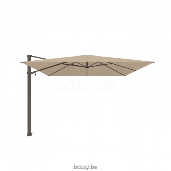 Jardinico ANTEGO 300x300 Quadratischer Freiarmschirm lava Mast Stoff Latte Sunbrella.