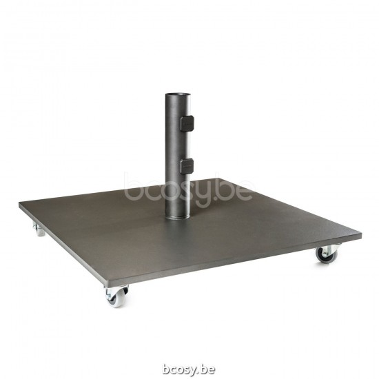 Jardinico ELBA Pied De Parasol Carré Elba Heavy 84 Kg Charcoal Steel.