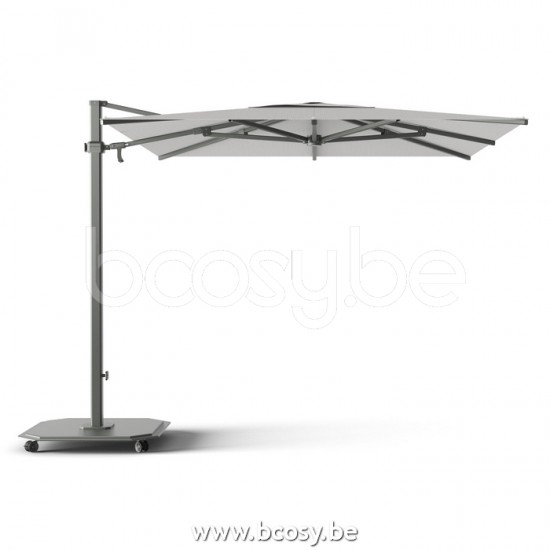 Jardinico CARACTERE JCP302 260x260 Square Sidepost Cantilever Free Pole Mast Floating Parasol 2,6x2,6 Pole Mast Post Charcoal Powder Coated Aluminium| Canopy-fabrics Mooncrest Sunbrella Plus Marine.