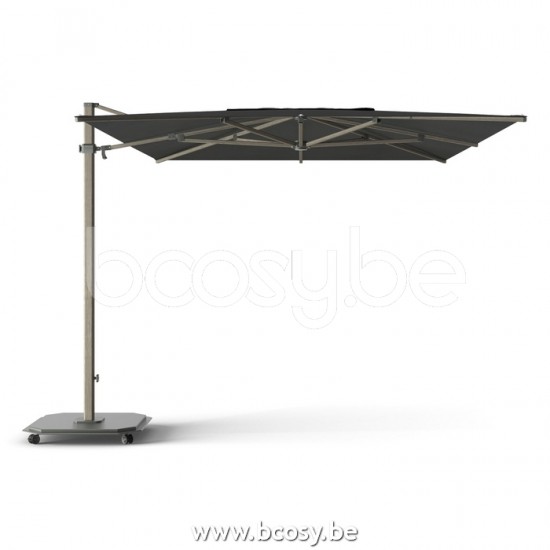 Jardinico CARACTERE JCP402 300x425 Rectangular Sidepost Cantilever Free Pole Mast Floating Parasol 3x4,25 Pole Mast Post Cappuccino Structured Powder Coated Aluminium| Canopy-fabrics Pitch Sunbrella P.