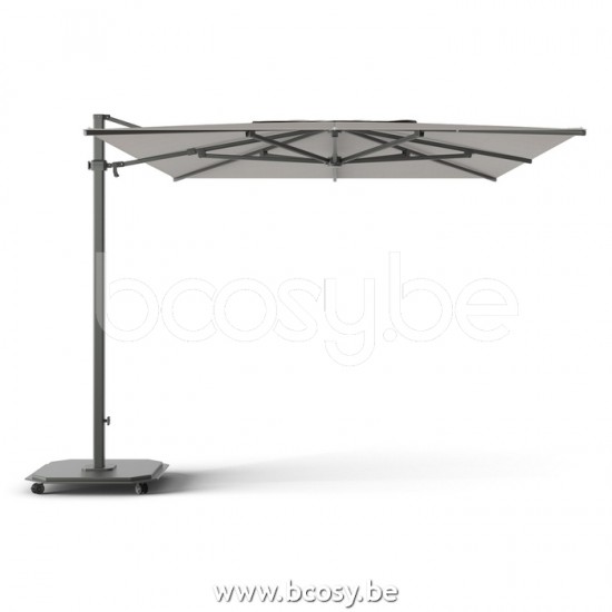 Jardinico CARACTERE JCP402 300x425 Rectangular Sidepost Cantilever Free Pole Mast Floating Parasol 3x4,25 Pole Mast Post Charcoal Powder Coated Aluminium| Canopy-fabrics Umber Sunbrella Plus Marine.