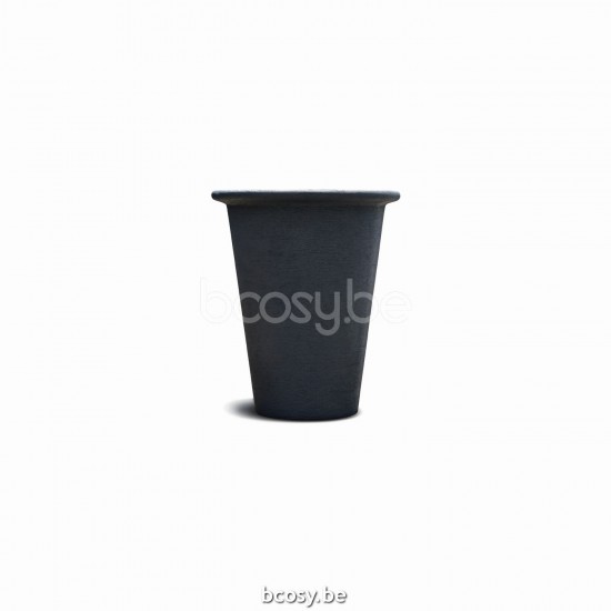 Jardinico TERRA Round Flower And Plant Pot ø 60 x 72 cm Terra Classic Medium Nero.