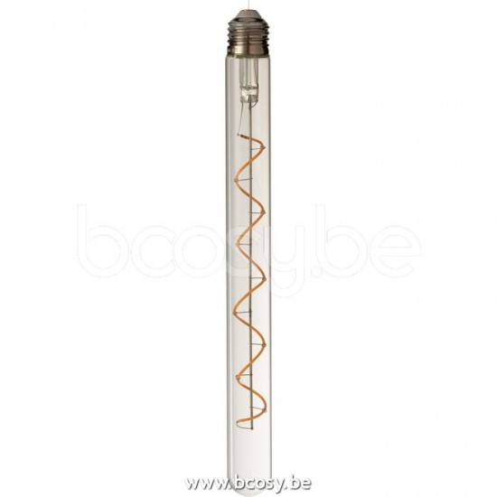 Jline Lampara Led Caja Espiral Cristal Amarillo Transparente E27