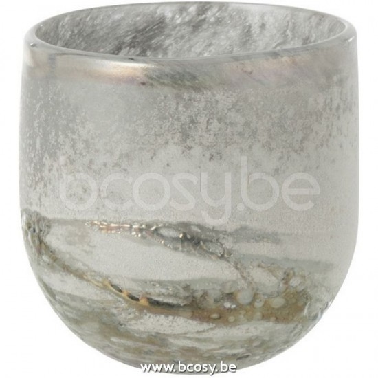 J Line Jline Hurricane Scavo Glass Grey Small lanterns hurricanes