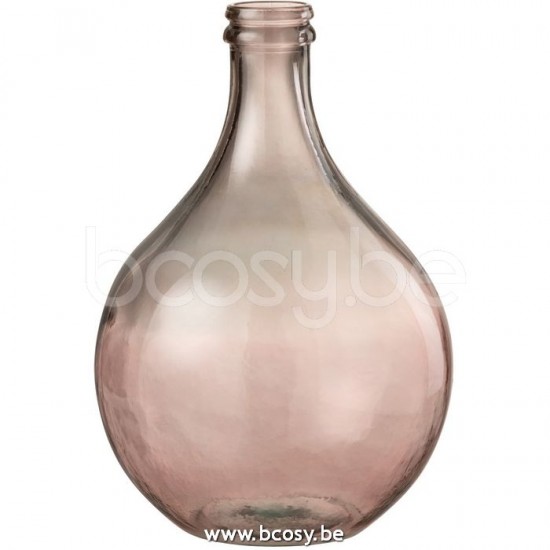 J Line Jline Vase Lissabon Glas Lachs Small vases