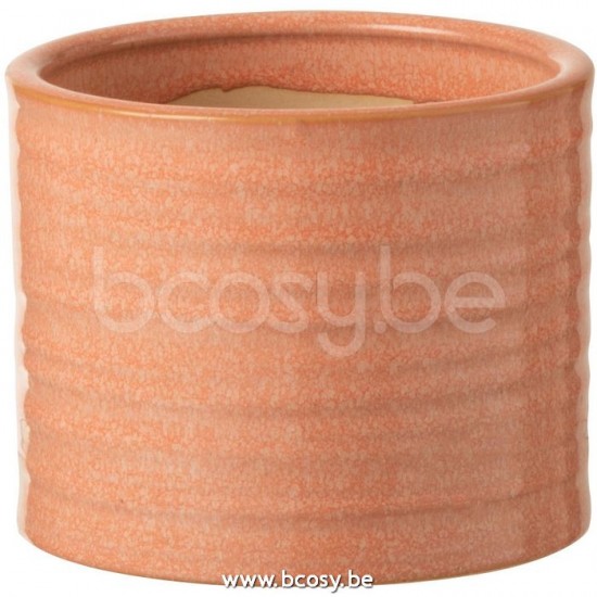 J Line Jline Flowerpot Regular Round Ceramic Grapefruit Small flowerpots