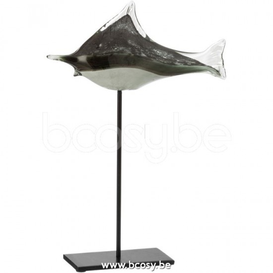 J Line 13606 Dieren poisson sur base Vis op Voet Figuras Decorazione Animali Beeldje Visje Dekoration Fische fishes on base Decoration Beelden Dier Figuren Beeld Vis fisch auf fuss Figurines fish on b