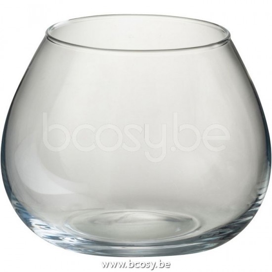 J Line Jline Vase Fie Glass Transparent Small