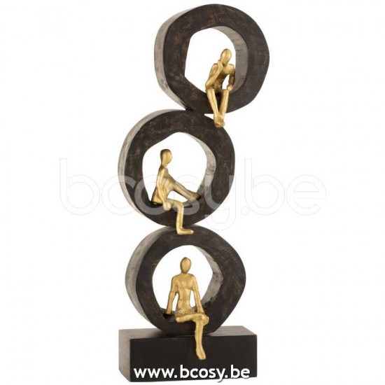 J Line 15819 Decoratie Decorazione man denkend Figuras homme pensant homme penseur Figurines Denkende Beelden figure thinking Decorations Dekoration Denkende Mannen Denkende mannetjes man denkend mode