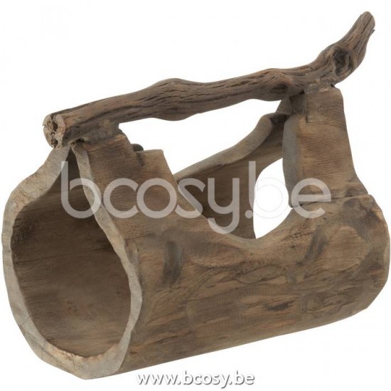 J Line Jline Decoration Trunk With Handle Wood Natural Large Decoration Trunk With Handle Wood Natural Large