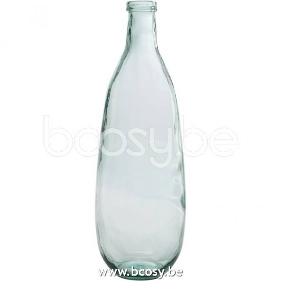 J Line Jline Vaso Bottiglia Vetro Trasparente Jarron Botella Cristal Transparente