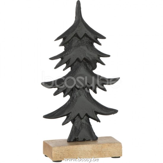 J Line Jline Pin Ori On Base Wood Aluminium Black Large x mas christmas trees on foot