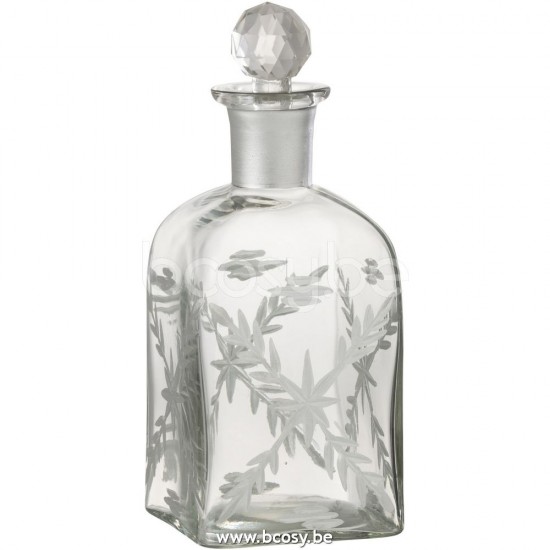 J Line 26316 Schenkkan carafe a decanter decanteerkaraf Tabletop Decoratie Koechenzubehoer Geschirr Schenkkannen Dekoration Accessori Per La Cucina Waterkannen Cuisine Accessoires Karaffen decanters g