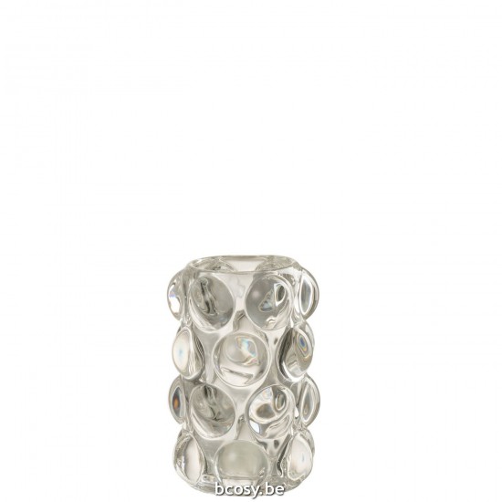 Jline Tealight Holder Bollie Glass Transparent.