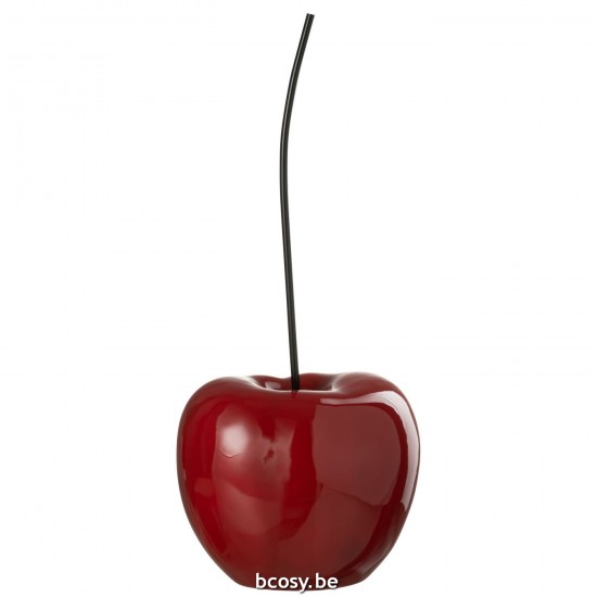 J Line 32665 Cherises Beelden cherise Kersjes Animali Statue Decorations Figurines kers Cherries Kirsche Decoratie Dekoration.