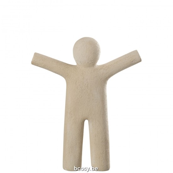 J Line 32743 Beelden Man Decorazione Mannen Statue Figuras Animali Beeld Vent Figurines Decorations Dekoration Figuren Decora.