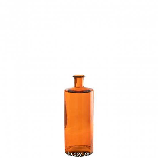 J Line Vase Wide Glass Orange Medium large vases Tall vases High vases.