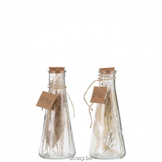 J Line 32966 fles Decoratie Flessen Vases Online Winkels Vertreter Jarrones fles Design Boutique Web Vente en ligne bottle gl.