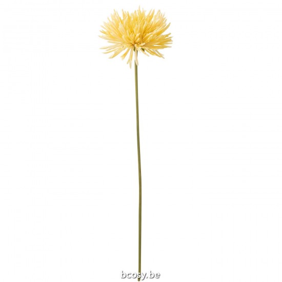 J Line Chrysanth Plastic Light Yellow chrysanthemums.